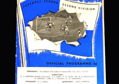 Bristol Rovers v Middlesbrough 02.11.1957 (0-5)
