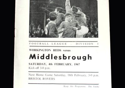 Middlesbrough v Workington 04.02.1967