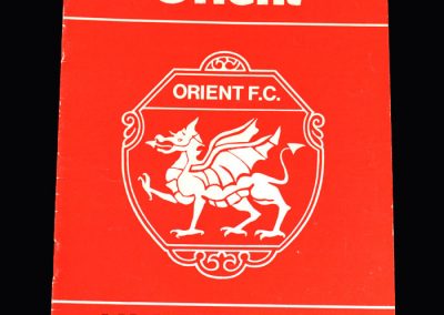 Middlesbrough v Layton Orient 17.09.1973