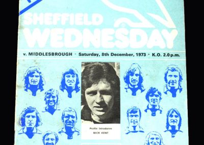 Middlesbrough v Sheff Wed 08.12.1973