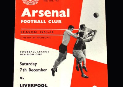 Liverpool v Arsenal 07.12.1963