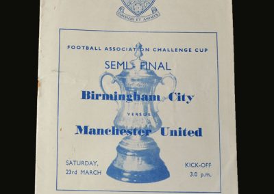 Man Utd v Birmingham 23.03.1957 (FA Cup Semi Final)