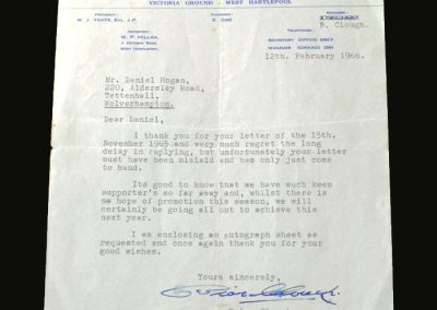 Letter to fan 12.02.1966
