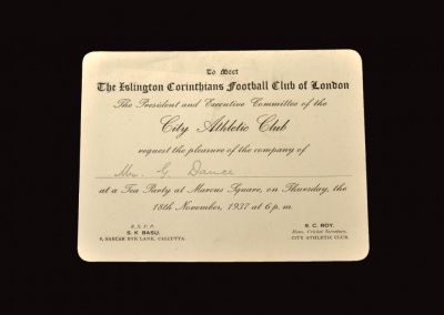 Tea party card 18.11.1937