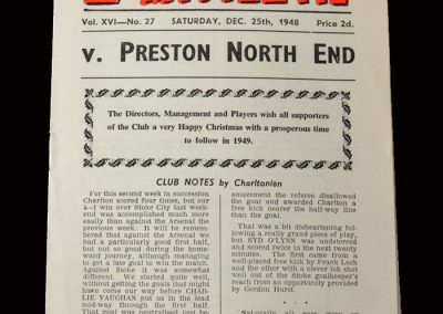 Charlton v Preston 25.12.1948