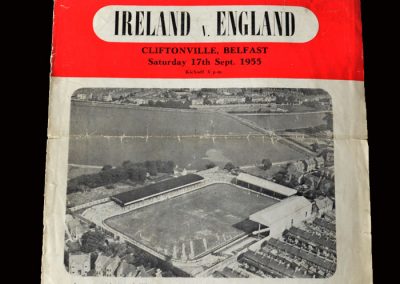Northern Ireland v England 17.09.1955 (Amateur International)