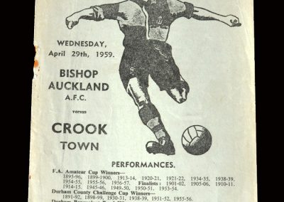 Bishop Auckland v Crook 29.04.1959