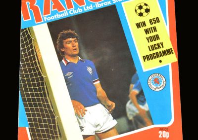 Hibs v Rangers 01.03.1980