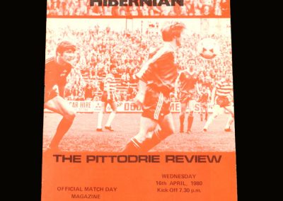 Hibs v Aberdeen 16.04.1980
