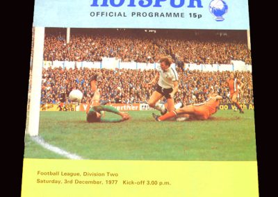 Spurs v Southampton 03.12.1977