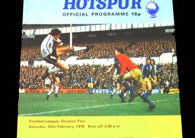 Spurs v Leyton Orient 25.02.1978