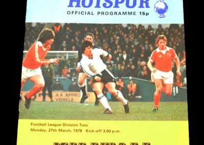 Spurs v Millwall 27.03.1978