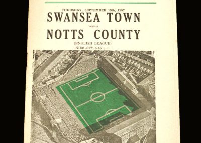 Notts County v Swansea 19.09.1957