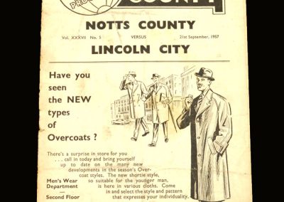 Notts County v Lincoln 21.09.1957