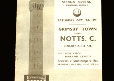 Notts County v Grimsby 12.10.1957