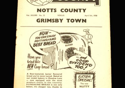 Notts County v Grimsby 05.04.1958