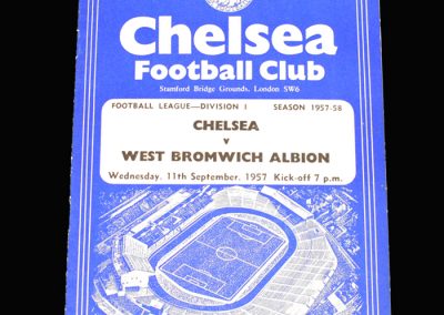 West Brom v Chelsea 11.09.1957