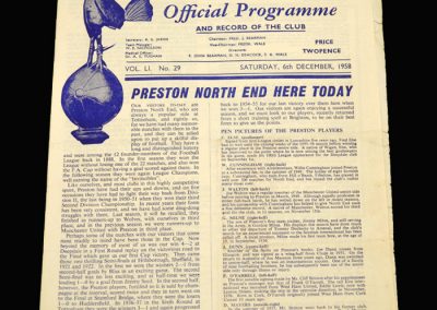 Preston v Spurs 06.12.1958