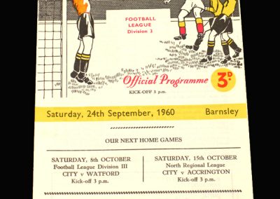 Bradford City v Barnsley 24.09.1960