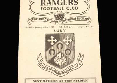 QPR v Bury 28.01.1961