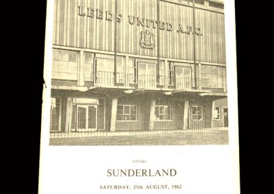 Sunderland v Leeds 25.08.1962
