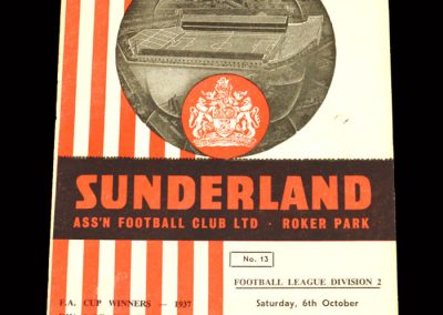 Sunderland v Derby 06.10.1962