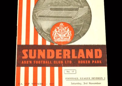 Sunderland v Grimsby 03.11.1962
