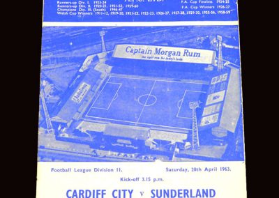 Sunderland v Cardiff 20.04.1963