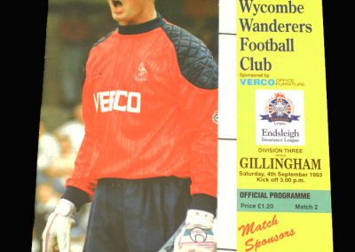 Wycombe v Gillingham 04.09.1993