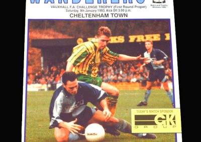 Wycombe v Cheltenham 09.01.1993 - FA Trophy 1st Round