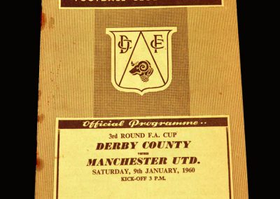 Man Utd v Derby 09.01.1960 - FA Cup 3rd Round