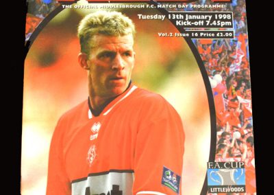 Middlesbrough v QPR 13.01.1998 - FA Cup 3rd Round Replay