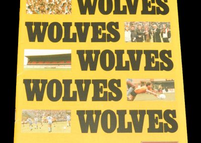 Wolves v Man City 06.10.1987 - League Cup 2nd Round 2nd Leg