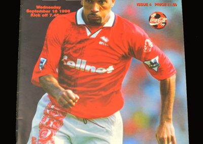 Middlesbrough v Hereford 18.09.1996 - League Cup 2nd Round 1st Leg