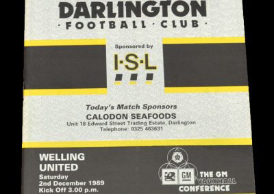 Darlington v Welling 02.12.1989 (abandoned)
