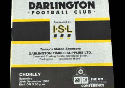 Darlington v Chorley 30.12.1989