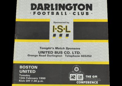 Darlington v Boston 13.02.1990