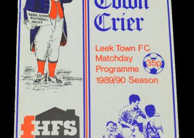 Darlington v Leek Town 17.03.1990 - FA Trophy 4th Round
