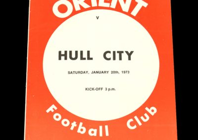 Hull v Leyton Orient 20.01.1973