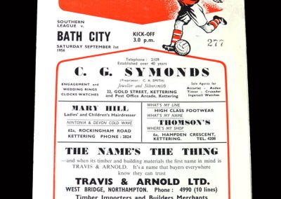 Kettering v Bath 01.09.1956
