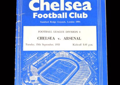 Arsenal v Chelsea 15.09.1953