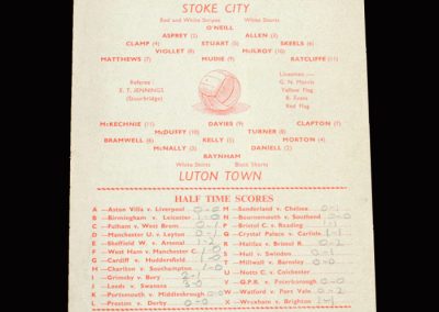 Stoke v Luton 18.05.1963 - Promotion Winner