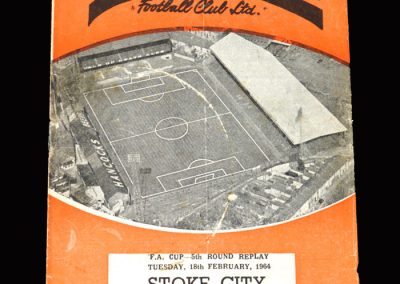 Stoke v Swansea 18.02.1964 - FA Cup 5th Round Replay