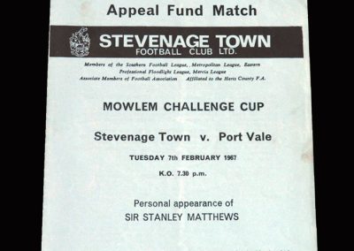 Stevenage v Port Vale 07.02.1967