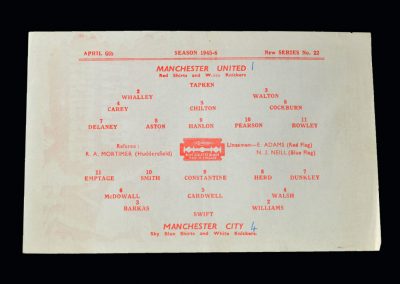 Man Utd v Man City 06.04.1946