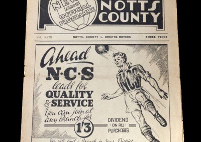 Notts County v Bristol Rovers 24.12.1949