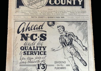 Notts County v QPR 31.08.1950