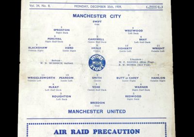 Man City v Man Utd 25.12.1939