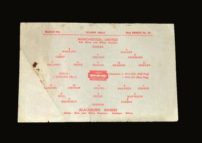 Man Utd v Blackburn 09.03.1946