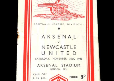 Newcastle v Arsenal 20.11.1948